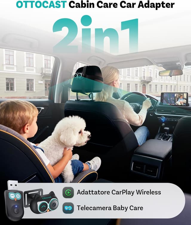 Thumbnail 3 de OTTOCAST Cabin Care 2026 Adattatore CarPlay Wireless 1080P