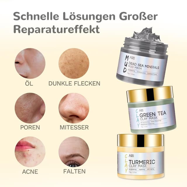 Thumbnail 5 de ANAiRUi Kurkuma Gesichtsmaske – Tonerde & Grüner Tee