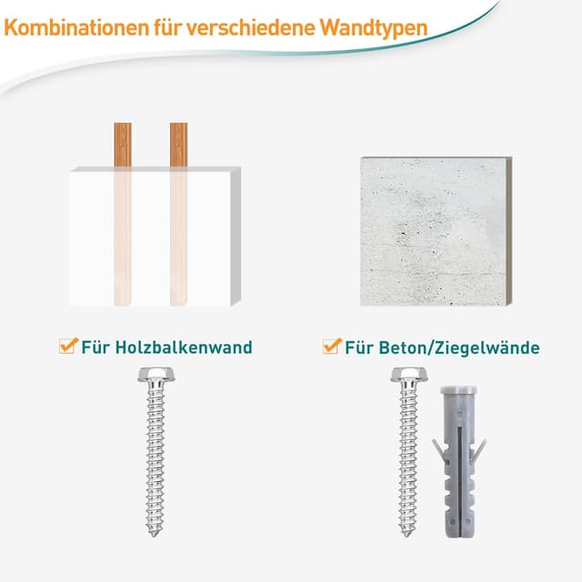 Thumbnail 3 de ELIVED EV034 M6×60 Schrauben Set für TV Wandhalterung