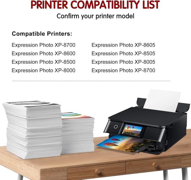 Detalle de AUMOK 378 XL Tintenpatronen Multipack (6 Farben) kompatibel für Epson 378XL