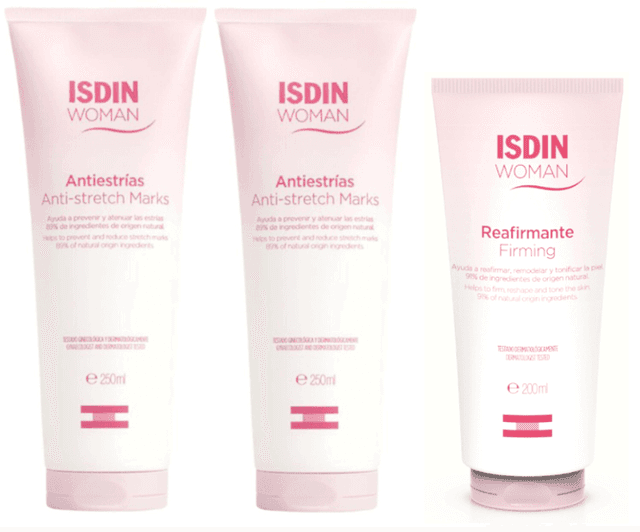 Detalle de Isdin Woman Crema Antiestrías 2x250 ml estrías