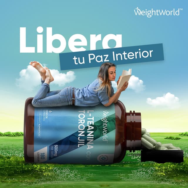 Thumbnail 1 de L Theanine 500mg con Toronjil 🌿 - 180 Cápsulas Veganas