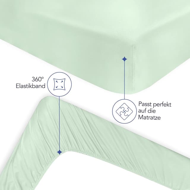 Thumbnail 2 de Dreamzie Spannbettlaken 200x200 cm