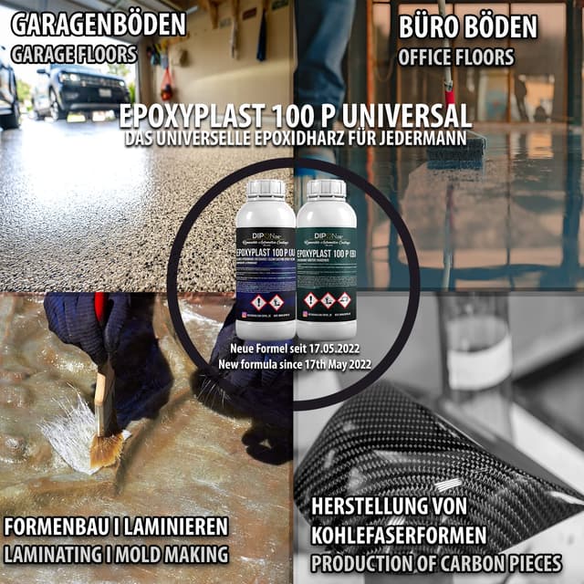 Detalle de EpoxyPlast 9,0 KG Epoxidharz 2K Glasklar