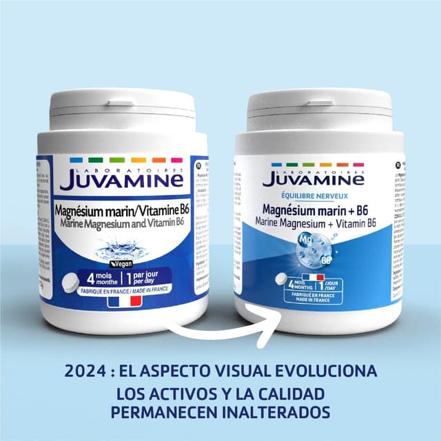 Detalle de JUVAMINE Magnesio Marino B6 🌊🌟 - Energía y Equilibrio