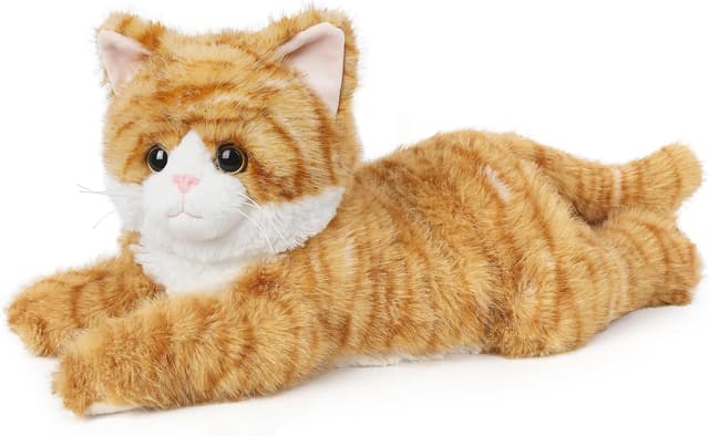 Detalle de Orange Tabby Cat Microwavable & Coolable Stuffed Animal (36cm) with Lavender Scent