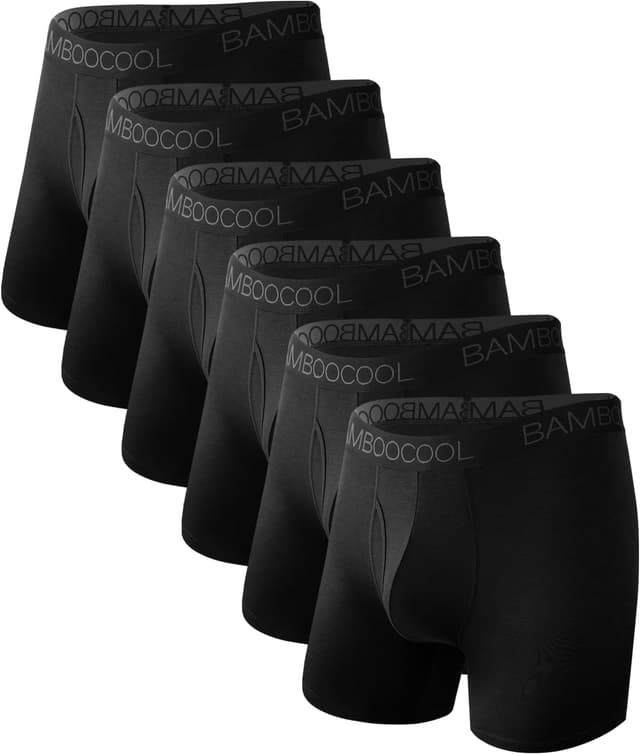 Detalle de Bamboo Cool Men’s Breathable Underwear Pack of 6 🩲