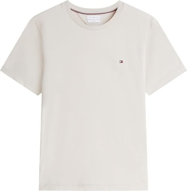 Detalle de Tommy Hilfiger T-S manches courtes en pur coton : col rond et branding brodé