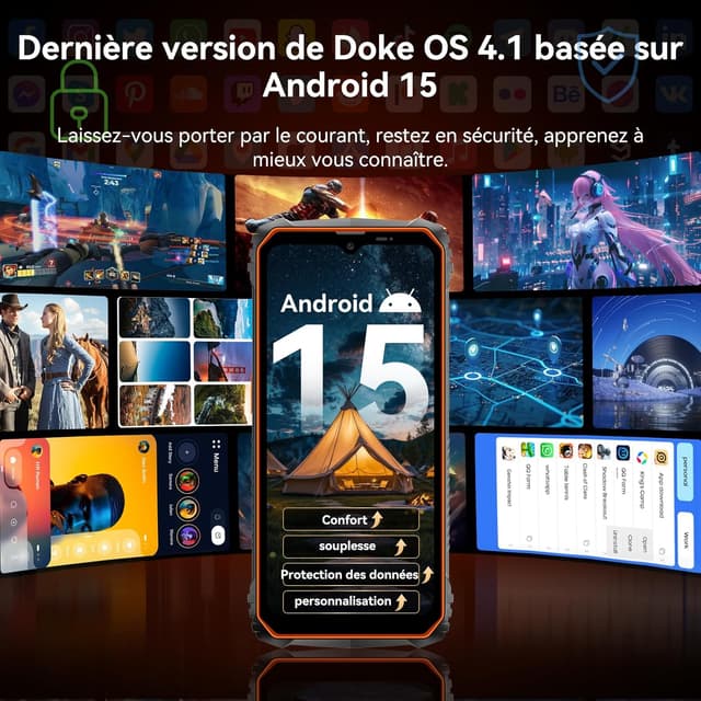 Thumbnail 6 de OSCAL Marine 1 téléphone incassable 6,56"