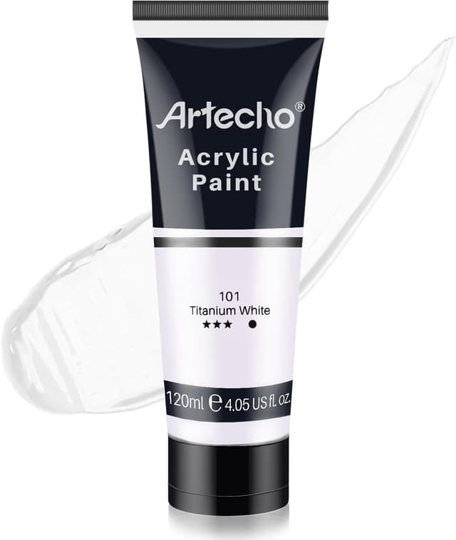 Detalle de Artecho Acrylfarbe Titanweiß 120 ml 🎨