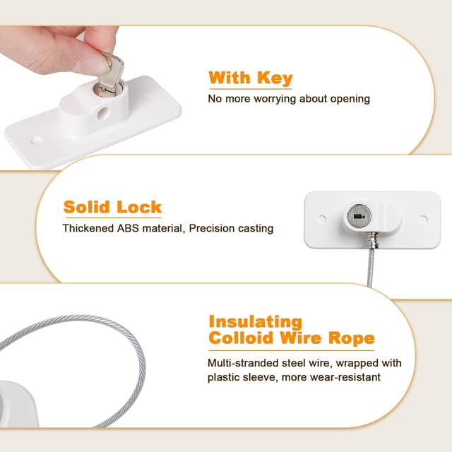 Thumbnail 2 de AiQInu Lucchetto per frigorifero 2 pezzi 🔐