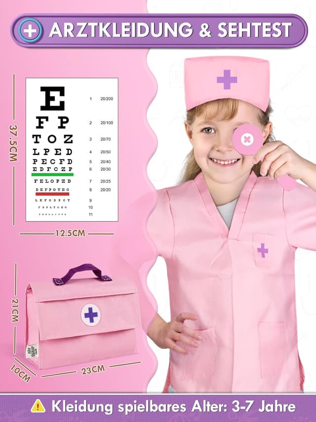 Detalle 1 de Lehoo Castle Arztkoffer Kinder ab 3 Jahren