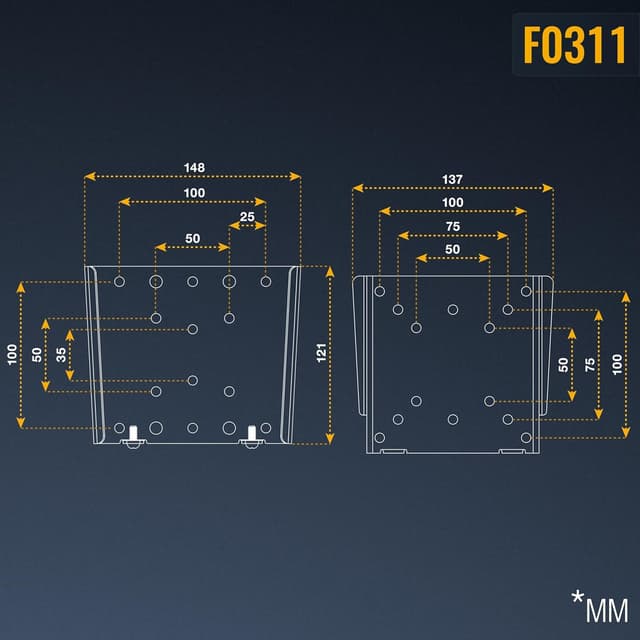 Thumbnail 5 de RICOO F0311 Monitor Halterung 13-34 Zoll