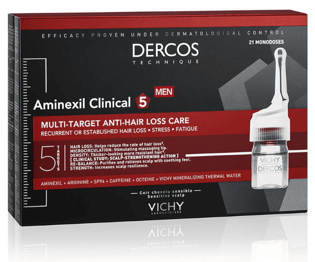 Thumbnail 1 de Vichy Dercos Aminexil Clinical 5 Anticaída Hombre 21 Monodosis 💇