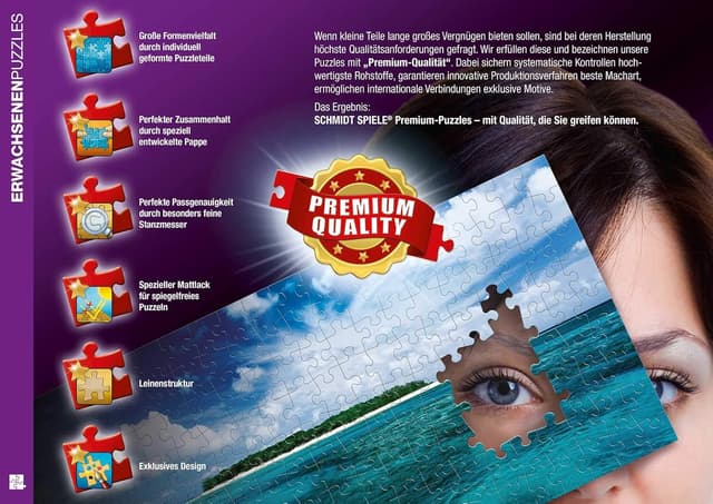 Detalle 1 de Schmidt Spiele Peaceful Valley Vineyard 1000 Teile Puzzle