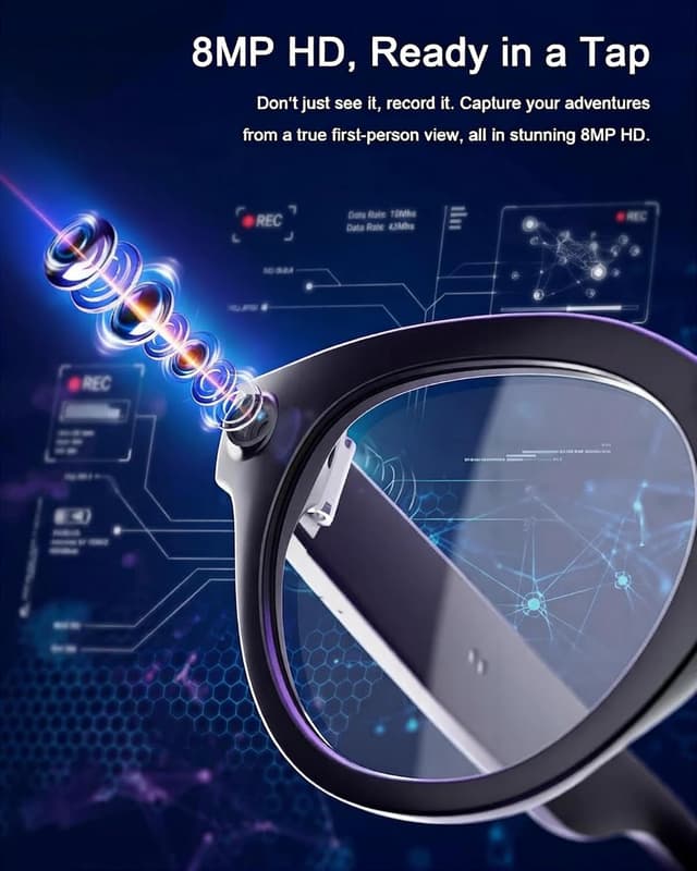 Detalle de kttung AI Smart Glasses 1080P