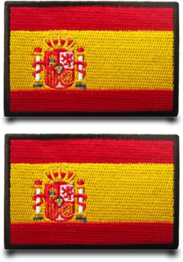Detalle de Spanien Flagge Patch 2er Set, 8 x 5 cm