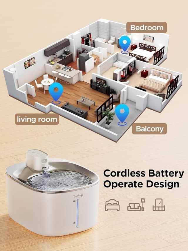 Thumbnail 1 de FEELNEEDY Fuente para Gatos 4L