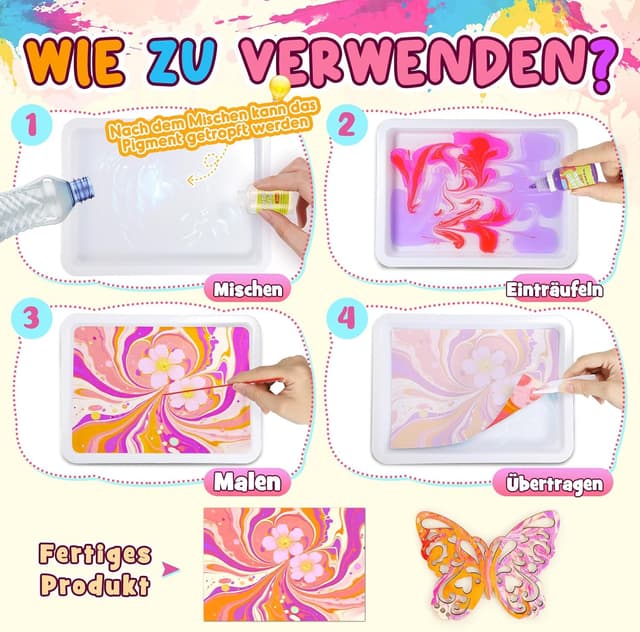 Thumbnail 4 de Hapikids Bastelset Wassermarmorierung für Kinder 🎨