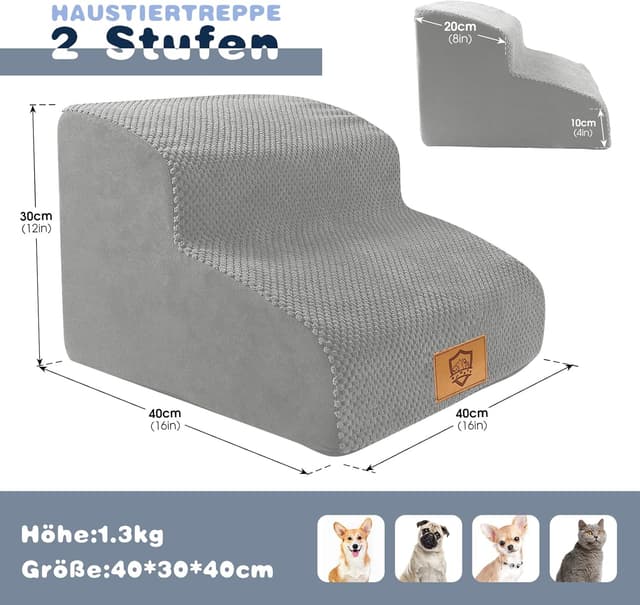 Thumbnail 1 de Thihome Hundetreppe 40x40x30 cm 🐾