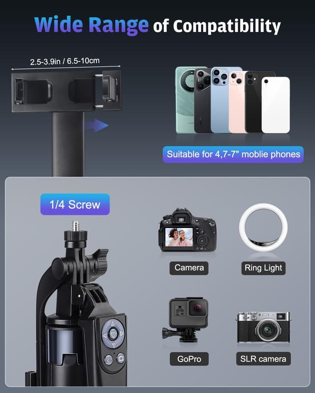 Thumbnail 4 de Avaspot 71" Phone Tripod with LED lights