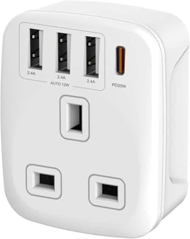 Detalle de Double Dragon 20W UK to EU Travel Adapter