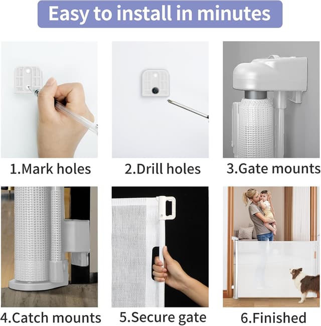 Thumbnail 4 de Lexixi ibao Retractable Baby Gate 33