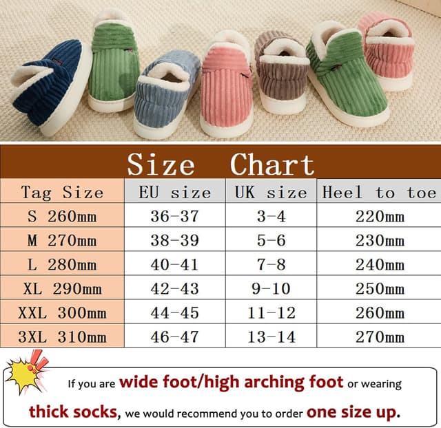 Detalle de Misolin Women’s Cloud Bootie Corduroy Slippers with Memory Foam & Anti-Slip Sole (Indoor/Outdoor)