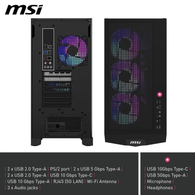 Detalle 2 de MSI MPG Infinite X3 AI Gaming-PC mit RTX 5080