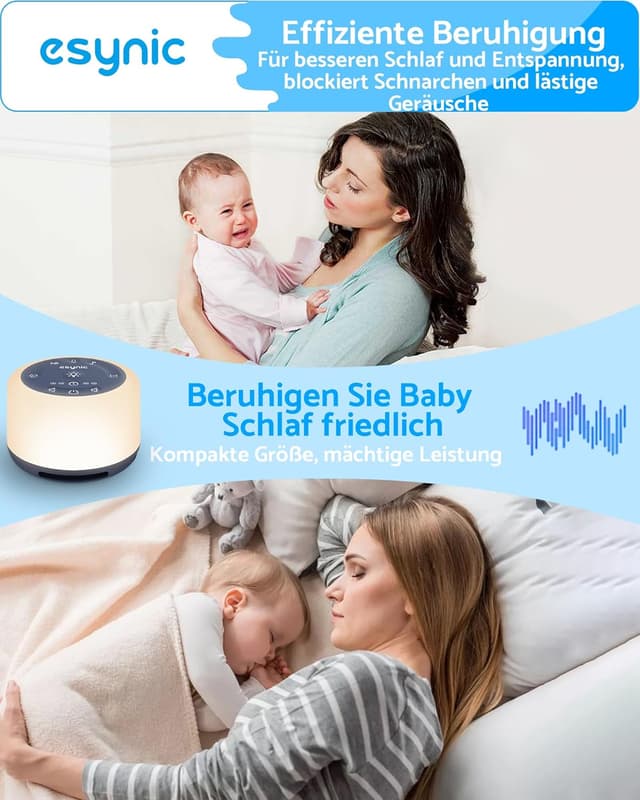 Detalle de eSynic White Noise Machine mit 30 Klängen
