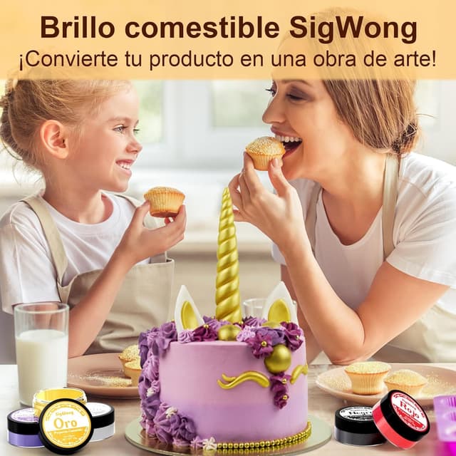 Thumbnail 4 de Purpurina Comestible 15g - Repostería, Tarta, Magdalenas 🍫