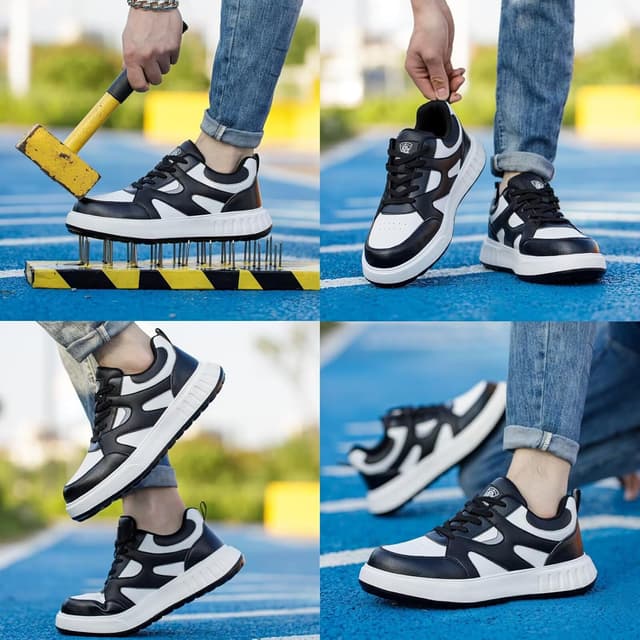 Detalle de Scarpe antinfortunistiche uomo/donna leggere con punta in acciaio e suola traspirante