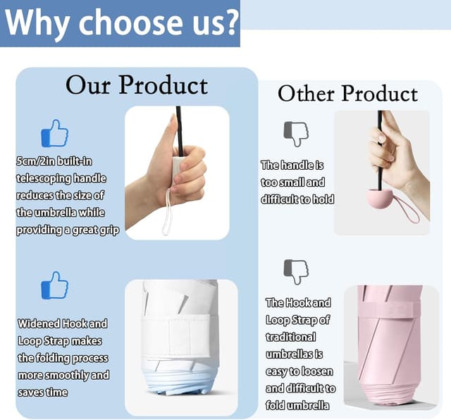 Thumbnail 4 de Travebo Mini Travel Gradient Umbrella