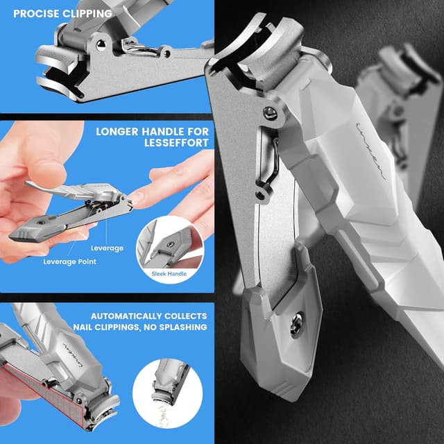 Detalle de INXEN Nagelknipser aus mattiertem Edelstahl