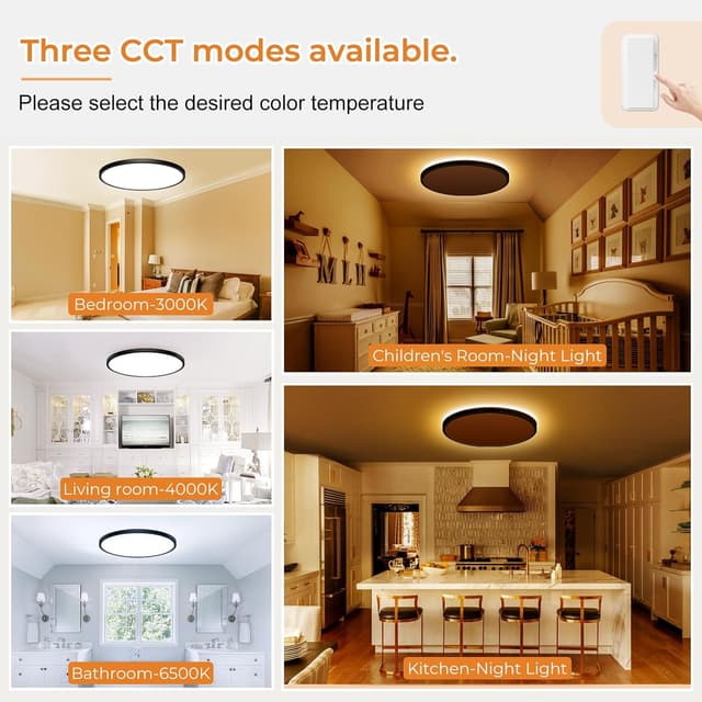 Detalle 1 de slochi LED Deckenleuchte 48 cm 36 W