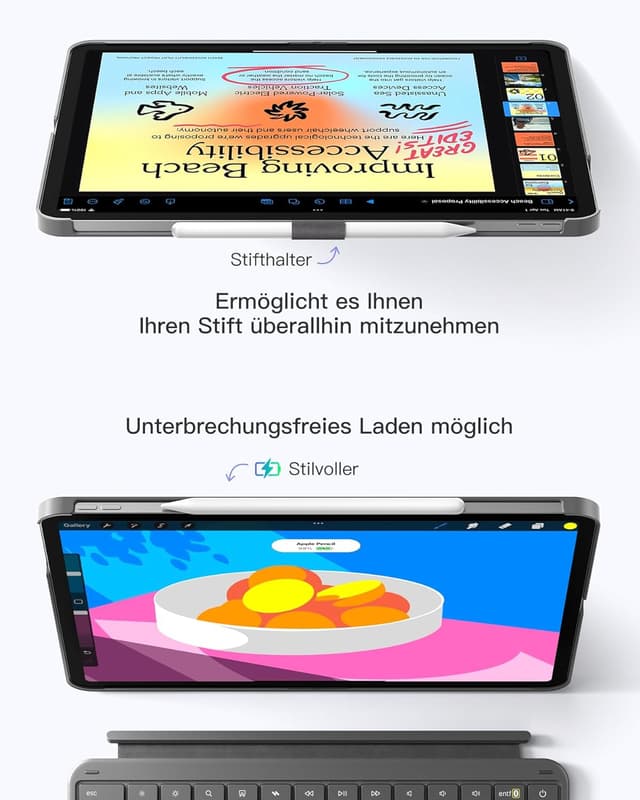 Detalle 2 de Inateck Tastatur Hülle 13 Zoll