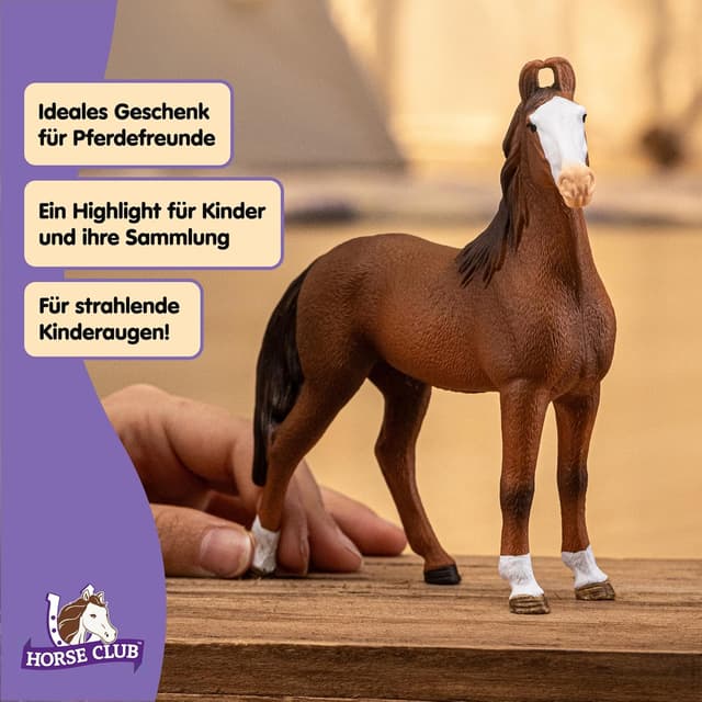 Detalle 2 de SCHLEICH Horse Club Marwari-Stute 14897 – detailgetreues Pferdespielzeug für Kinder ab 5 Jahren