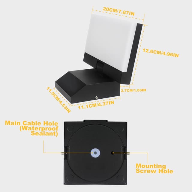 Detalle de Outdoor wall light 24W 2250lm IP66