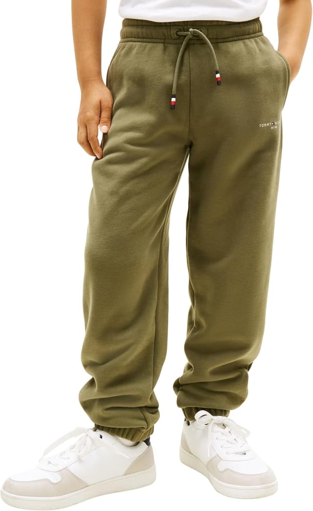Detalle de Tommy Hilfiger Mini Corp Sweatpants KS0KS00662, pantaloni da tuta unisex per bambini e ragazzi