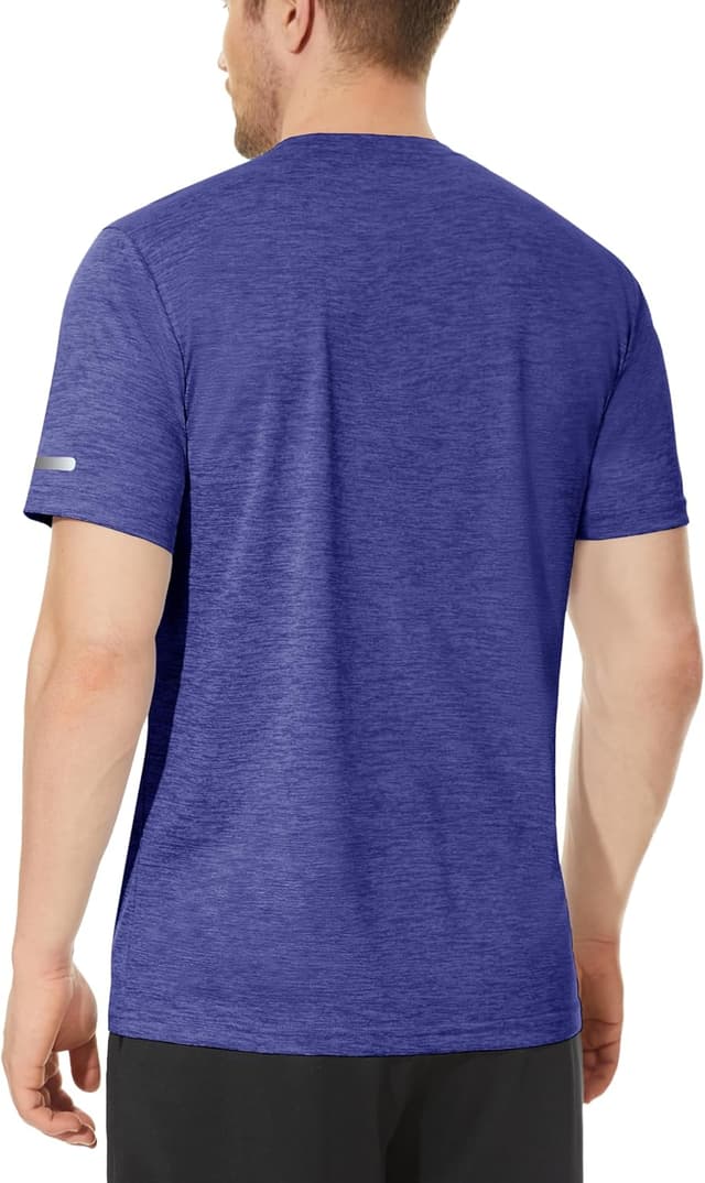 Detalle 2 de KEFITEVD Men’s Quick Dry Sport T-Shirt (Short Sleeve, 4-way stretch)