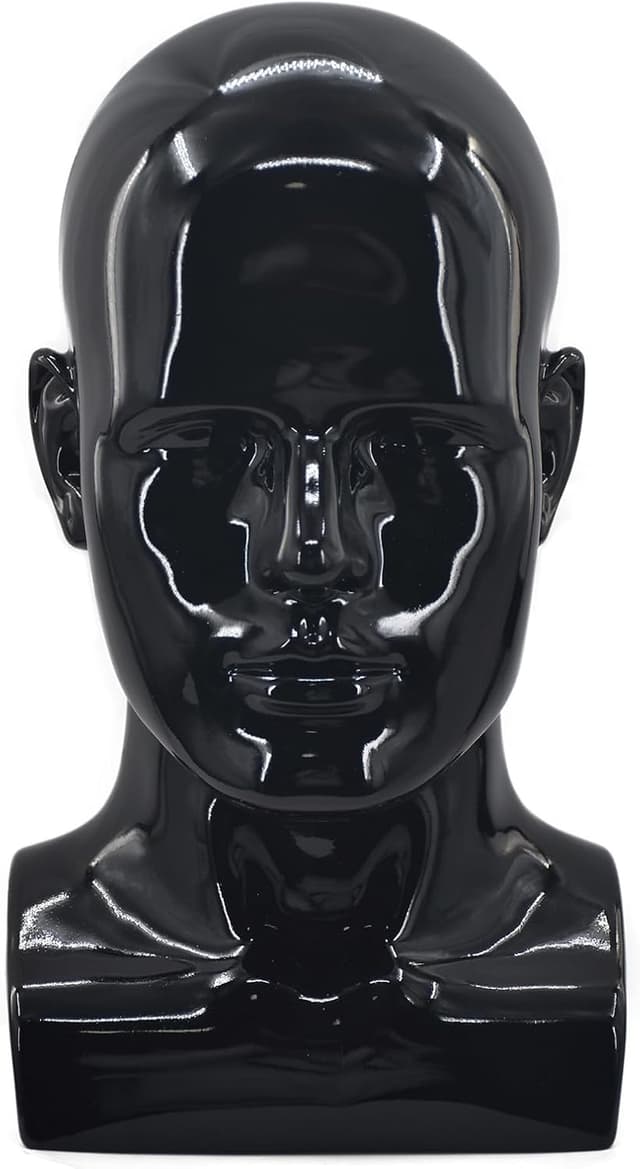 Thumbnail 6 de Tcwuzick male mannequin head display stand (blue) for wigs, hats, jewellery & more