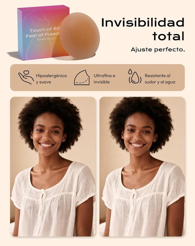 Thumbnail 2 de Pezoneras adhesivas invisibles 2 pares de silicona