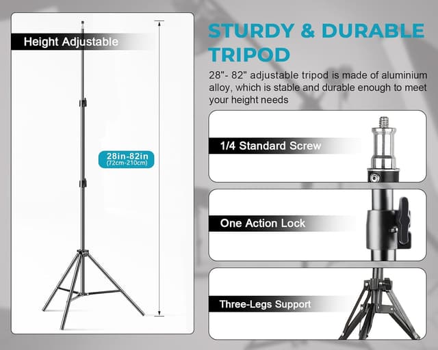 Detalle 2 de LED Softbox Lighting Kit (3000K–6600K, 1–100% dimmable) — 2× 45W 50×70cm studio lights with remote