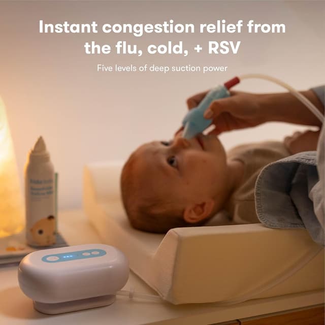 Detalle de Frida Baby ENF Pro Electric NoseFrida Nasal Aspirator (Cordless) for Baby & Toddler Congestion Relief