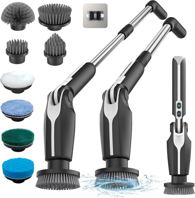 Detalle de Leebein Electric Spin Scrubber 8-head 🧽