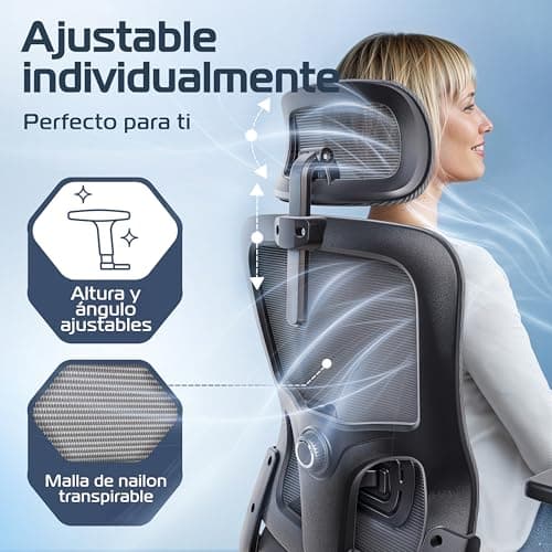 Detalle 2 de CLOUVOU BrightSeat silla ergonómica 150 kg