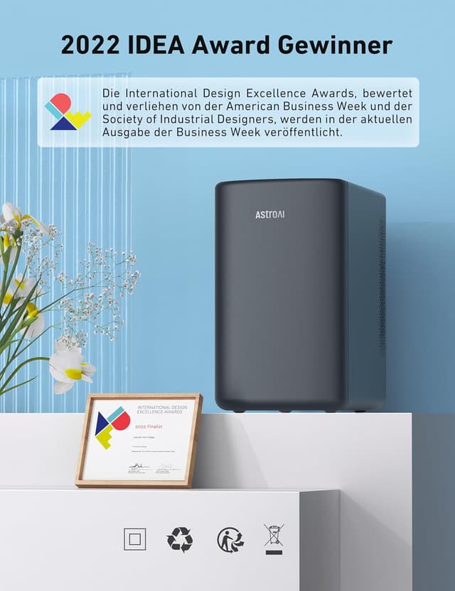 Detalle 1 de AstroAI Mini Kühlschrank 6 Liter mit 2 in 1