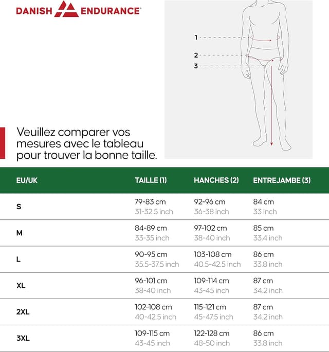 Thumbnail 5 de DANISH ENDURANCE Pantalon thermique homme mérinos sous-couche longue