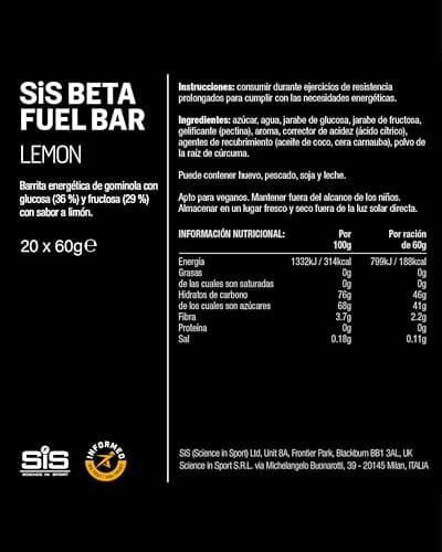 Thumbnail 4 de SIS Beta Fuel Energy Chew lemon 60 g – gel energetico masticabile 🍫