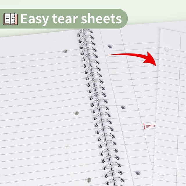 Detalle de Umriox A4 notebook with 160 pages, lined